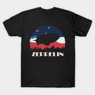 Zeppelin - Distressed Retro Design T-Shirt